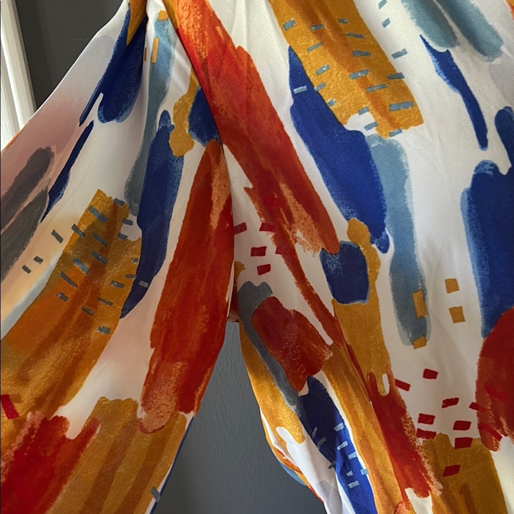 Colorful Abstract Print Dress - Picture 7 of 8